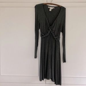 Charcoal grey knit dress